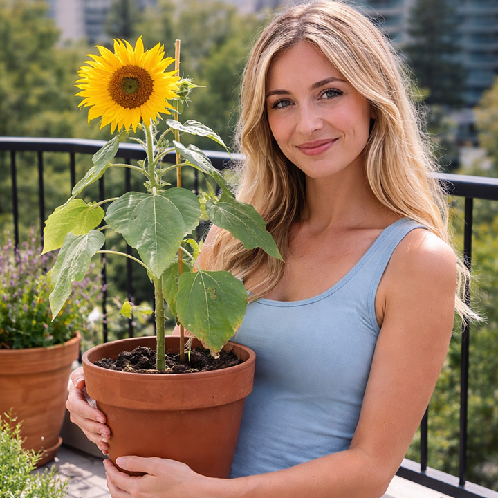 Growing Sunflowers on a Balcony